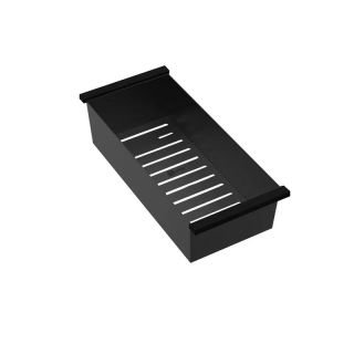 Кухонная мойка Lemark Iordana 780 9932120 в комплекте с разделочной доской ролл-матом и коландером чёрный матовый